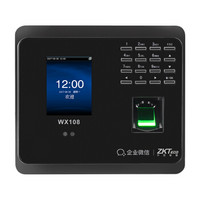 中控智慧（ZKTeco） 考勤机 企业微信人脸指纹考勤打卡机 WIFI云考勤机签到网络APP软件手机打卡 WX108