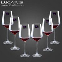Lucaris泰国进口无铅水晶玻璃红酒杯高脚杯葡萄酒杯770ml六只套装