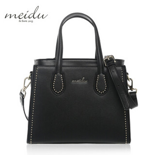 MEIDU 每度 新款简约手提包时尚潮流单肩女包 MWB150757黑色