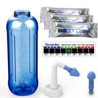 斯迈博（Smarbo）500ml蓝色洗鼻器 鼻腔冲洗器 成人儿童鼻腔护理器 手动洗鼻器1盒装