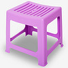 帅力 塑料凳子 浴室小方矮椅凳阳台休闲板凳餐桌叠凳 粉色SL16107D8