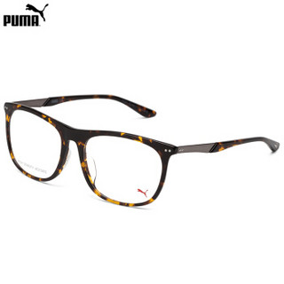 PUMA 彪马 eyewear 男女光学镜架 中性款近视眼镜框 PU0095OA-002 哈瓦那镜框 55mm