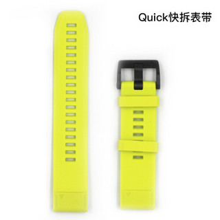 佳明 GARMIN Acc fenix 5  Yellow Silicone Band 飞耐时5 APAC  荧光黄硅胶表带