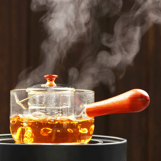 尚帝（shangdi）小号玻璃茶壶 煮茶器黑茶电陶炉家用煮水过滤泡花茶壶 小青柑侧把玻璃煮茶壶