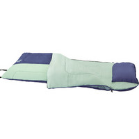 PAVILLO 成人睡袋205x90cm枕头一体式1.6kg户外成人保暖睡袋自驾游装备68047蓝色
