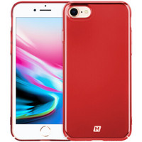 摩米士（MOMAX）苹果8/7手机壳 iPhone 8/7手机壳保护套 电镀金属质感指环支架防摔硬壳 4.7英寸红色