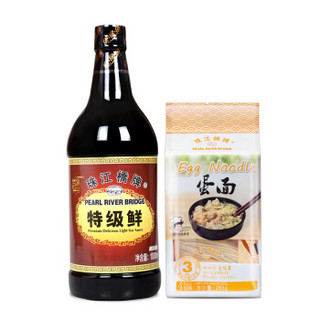 珠江桥牌 御品特级鲜1000ml 银丝蛋面260g 组合优惠套装