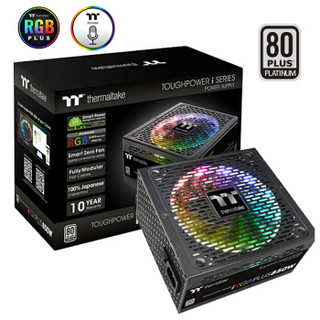 Tt（Thermaltake）额定850W TPI RGB PLUS 850W电源（白金认证/全模数位/日系电容/RGB PLUS风扇/十年质保）