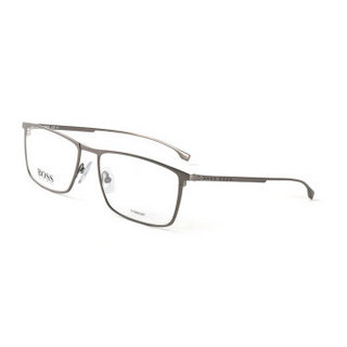 HUGO BOSS 雨果博斯 男款银色镜框银色镜腿金属全框光学眼镜架眼镜框 0976 FRE 57MM