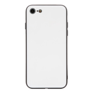 玻璃后盖手机壳(钢化玻璃后盖 tpu软边)防摔全包新款硬壳 白色 适用于