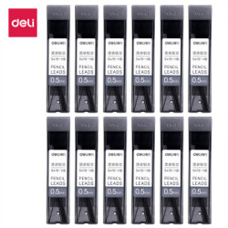 deli 得力 HB活动自动铅笔芯 0.5mm 20支/盒 共12盒 *5件