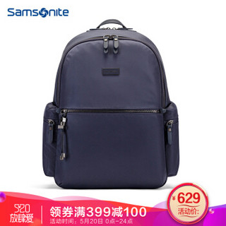 Samsonite/新秀丽双肩包 潮流女包百搭女韩版潮流背包34N*45015灰紫色