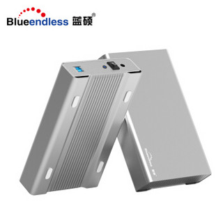 蓝硕（BLUEENDLESS）U35Q 全金属移动硬盘盒 3.5英寸USB3.0硬盘读取器外置硬盘壳台式机硬盘底座