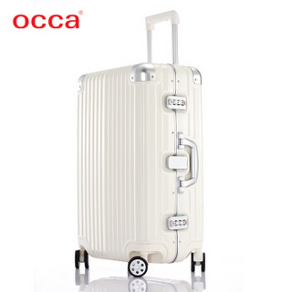 occa PLY-pilot系列双杆万向轮拉杆箱旅行箱托运箱 白色 25英寸