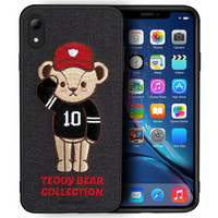 泰迪珍藏 苹果iPhoneXR手机壳苹果xr保护套 创意3D立体刺绣全包硅胶防摔软壳 10号棒球手