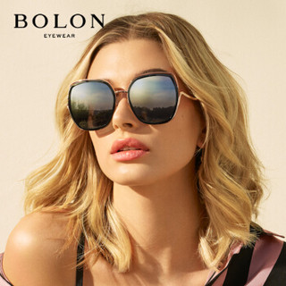 暴龙BOLON太阳镜新款女款时尚眼镜多边形框墨镜BL6078C10