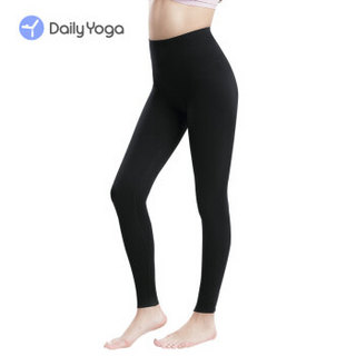 每日瑜伽 Daily Yoga 新品高端瑜伽裤 多功能收腹提臀塑形裤 紧身显瘦健身运动裤 黑色 S码