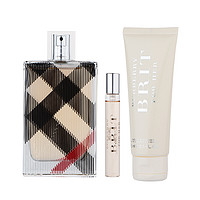 BURBERRY 博柏利 风格花果香调女士香水香氛套装:淡香精Edp.50ml+身体乳75ml+走珠香水7.5ml