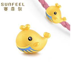 SUNFEEL 赛菲尔 小鲸鱼 足金手绳