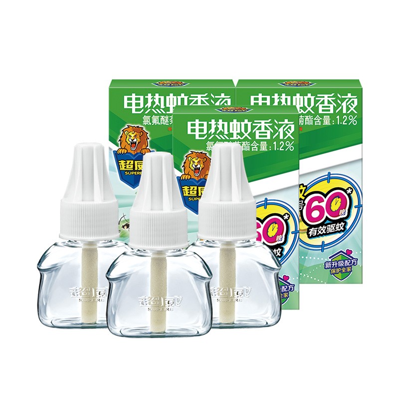 SUPERB 超威 雨后薄荷电蚊香液 40ml*3瓶
