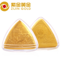 ZiJin 紫金黄金 纯银镀金  吉祥八宝粽 挂件