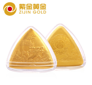 ZiJin 紫金黄金 纯银镀金  吉祥八宝粽 挂件