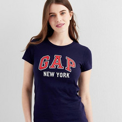 GAP 盖璞 260202 女士LOGO徽标T恤