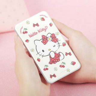 Hello Kitty 5000毫安手机充电宝 自带线移动电源 苹果安卓通用 卡通可爱 小清新