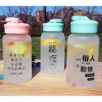 创意磨砂玻璃杯  500ML