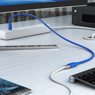 山泽(SAMZHE）USB延长线usb3.0高速传输数据线 公对母 AM/AF U盘鼠标键盘加长线蓝色3米UK-630