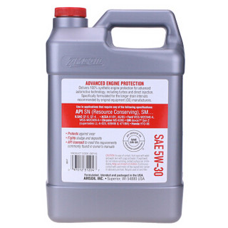 AMSOIL 安索 润滑油 汽车机油 OE系列OEF1G 全合成 SN级5W-30 3.78L