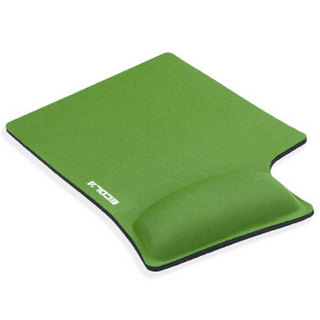 宜客莱（ECOLA）办公护腕鼠标垫 记忆棉高弹性超大加厚笔记本台式电脑桌游戏腕托 绿色MPD-014PGN