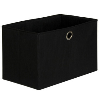慧乐家 收纳箱 鲁比克收纳布抽1个装可折叠 大号收纳盒收纳整理箱 黑色 66049