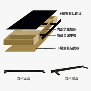 美达斯 隔板 STAR搁板机顶盒搁架 电视背景墙壁挂装饰置物架 90x23x4cm白色 10610