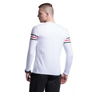 AC米兰男士长袖T恤圆领球迷专属吸汗透气休闲精棉训练长袖衫T恤男白色L55557