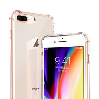 ESCASE 苹果7/8plus手机壳iphone8 plus/iphone7plus手机壳全包防摔双料抗摔抗黄变德国进口拜耳TPU 高透