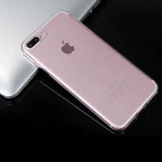 美逸 苹果iPhone7 Plus/8plus手机壳保护套 硅胶透明防摔软壳 5.5英寸 透明白