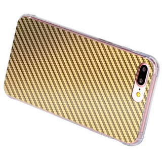 摩米士（MOMAX）苹果8/7Plus手机壳 iPhone8/7plus手机保护套 碳纤维纹理耐磨防撞保护壳 香槟金