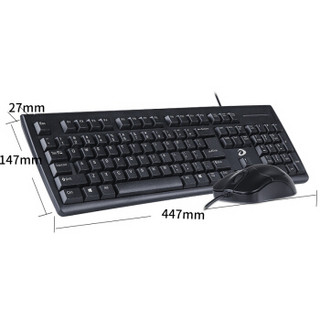达尔优（dare-u）LK140T 键鼠套装 有线套装 办公键盘