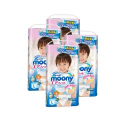 moony 尤妮佳 男宝宝用拉拉裤  L44片 4包装