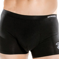 SEPTWOLVES 七匹狼 96177-4  男士内裤 男内裤 男士中腰兰精粘胶平角裤头4条盒装   多色  XL