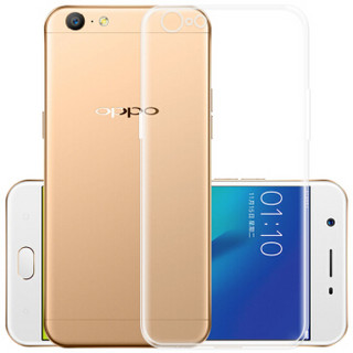 YOMO oppo A57手机壳 保护套 oppoa57手机壳 硅胶纤薄透明全包边软壳 清透白