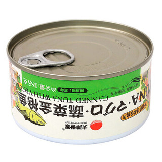 大洋世家 蔬菜金枪鱼罐头 185g 海鲜熟食罐头 即食罐装海鲜 方便速食