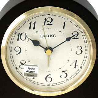 精工（Seiko）时尚创意欧式客厅居家夜光木质座钟台钟