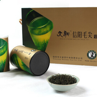 WenXin Tea 文新 2019新茶 文新 茶叶 绿茶 信阳毛尖 原产地明前悟道礼盒茶 300g