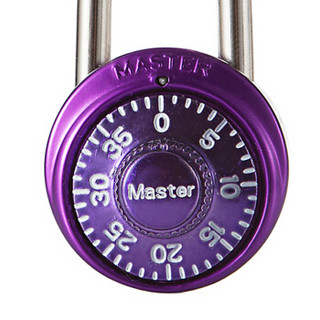 玛斯特（Master Lock）转盘式小号密码锁健身房储物柜挂锁1533MCND 紫色