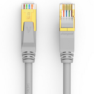 胜为（shengwei）LC-7100J 阻燃加粗七类网线 Cat7类无氧铜双绞线 10米灰色 万兆成品高速电脑宽带线