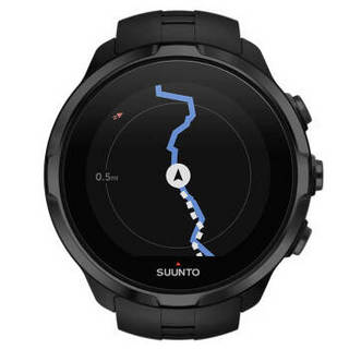 颂拓（SUUNTO）手表 跑步运动手表 彩屏智能腕表 斯巴达spartanSport极速系列光电心率酷黑SS022990000