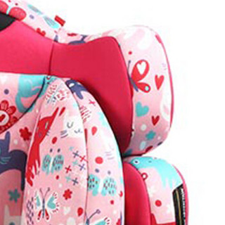 路途乐(Lutule) 汽车儿童安全座椅isofix软连接 适合约9月-12岁宝宝座椅 熊A升级款 小花猫