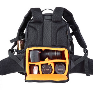 通霸（TONBA）CP-07Ⅱ 专业单反相机包双肩摄影包大容量防盗多功能数码包 户外休闲电脑包 黑色